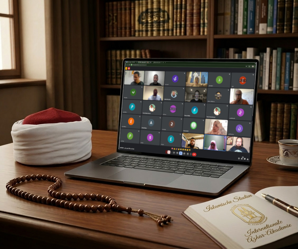 Student, der online islamische Studien verfolgt